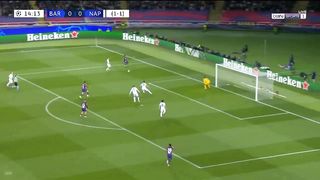 اهداف مباراة برشلونة ونابولي 2 1 دوري ابطال اوروبا