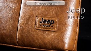 JEEP BULUO Man's Bag 2PC/Set Men Leather Messenger Shoulder Bags Business Crossbody Casual Bags Famous Brand Male Drop Shipping