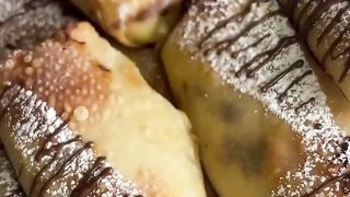 Air Fryer Cannoli Egg Rolls