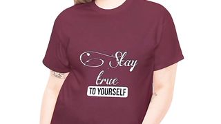 Stay True Yourself Typographic Design Print On Demand Products