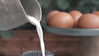 Pouring milk into glass ????????????