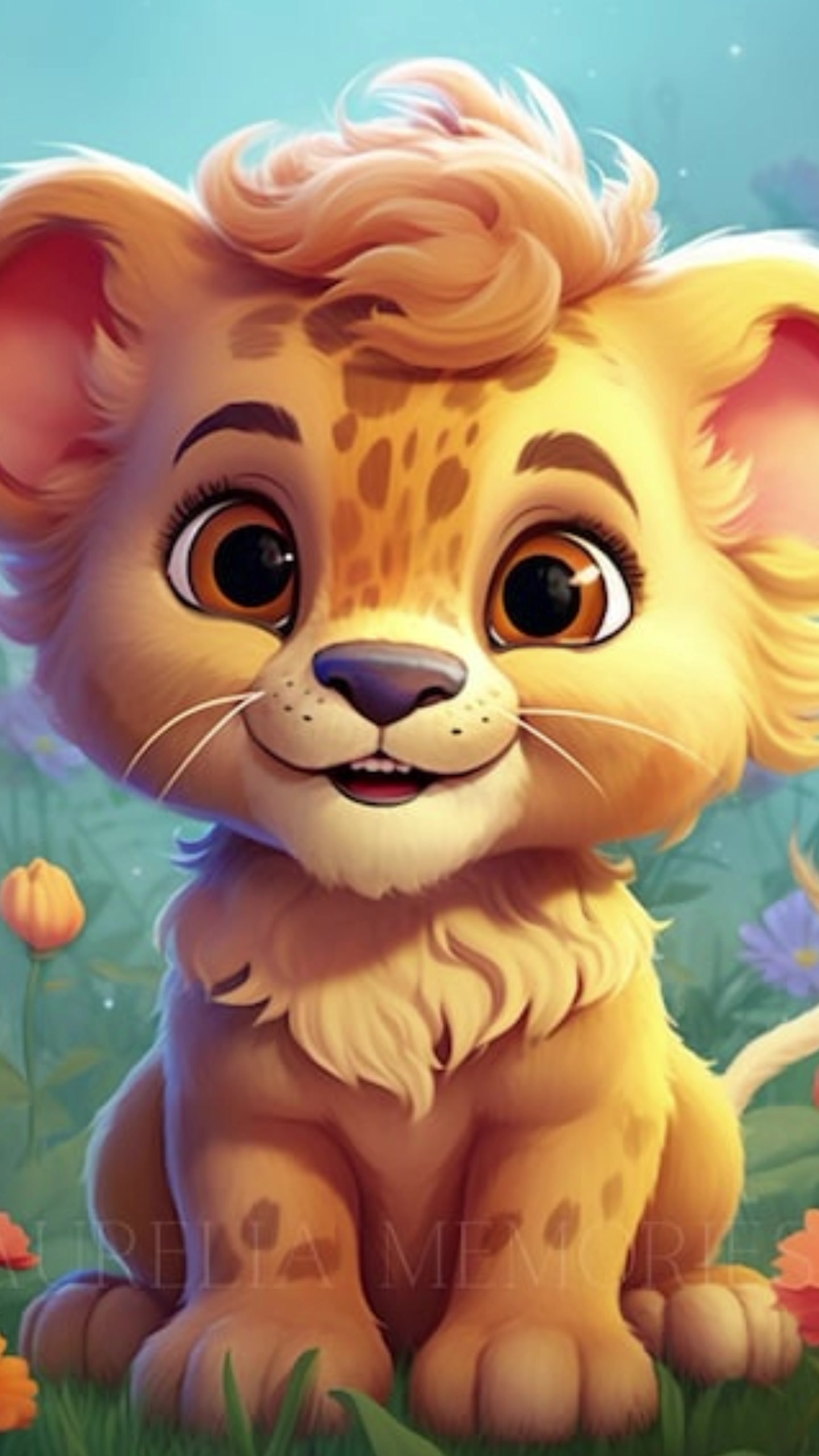 Cute lion, little lion, baby animal, cute animal - Febspot