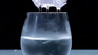 Supercooled water.