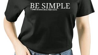 "BE SIMPLE" t-shirt design.