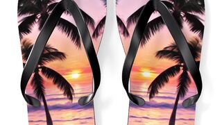 "Step into Summer Style: Custom Print Flip Flops for Every Adventure!"