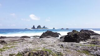 A view of a beach that offers a mind-blowing view