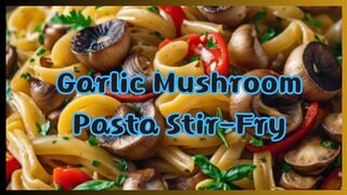 Garlic Mushroom Pasta Stir-Fry