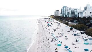 Curling Girls At The Beach