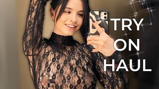 Sheer Elegance Karina's Transparent Fashion Try-On Haul 2024