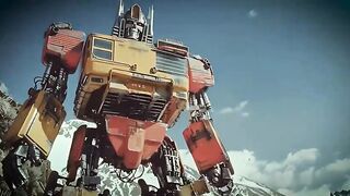 A movie about transformers in the style of the 50s