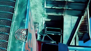 Optimus prime fight vs shock waves