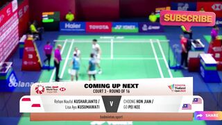 Rehan Naufal KUSHARJANTO (INA) Lisa Ayu KUSUMAWATI vs CHOONG Hon Jian (MAS) GO Pei Kee TOYOTA THAILAND OPEN 2024