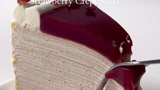 Strawberry crepe cake