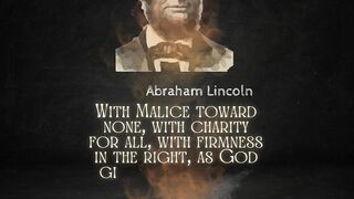 With Malice Towards None, With Charity For All... Abraham Lincoln Quote - Quote Of The Hour