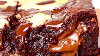 Fudgy cheese Nutella brownies