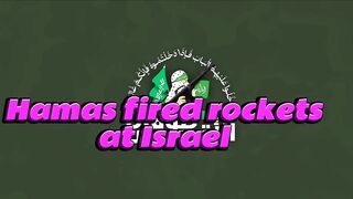 Hamas fired rockets at Israel.