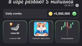 Как получить 5???? в Hamster Kombat