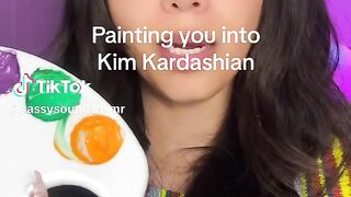 Spit painting you with edible paint #trending