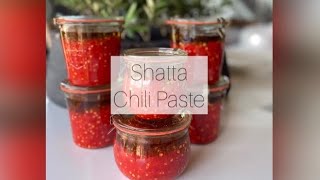 Shatta, A Palestinian  Pepper Paste