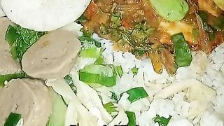 Nasi sop kerupuk