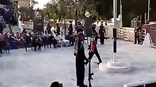Pakistan Rangers vs Indian Border Security Force Flag Hosting Ceremony