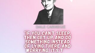 If You Can't Sleep Then Do Something And... Dale Carnegie Quote - Quote Of The Hour