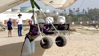 My very favorite way to launch a hang glider