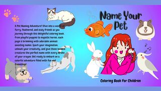 Name Your Pet Coloring Book For Children