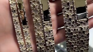 Men's Solid Gold Nugget Bracelets at Ijaz Jewelers