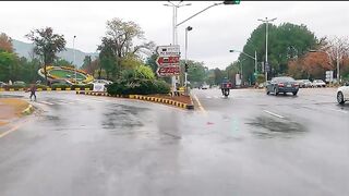 Daman-e-Koh Margalla Hills Islamabad - Driving in the Rain