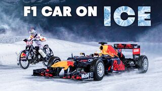 Max Verstappen's Icy Pre-Season Fun: Driving An F1 Car On The GP Ice Race Circuit