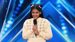 Shy Girl Arshiya FREAKS OUT The Judges!  Auditions  AGT 2024