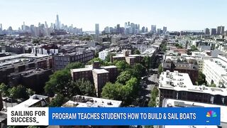 Bronx program teaches students how to build and sail boats.