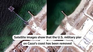 Gaza aid pier removed, satellite images show _ REUTERS.