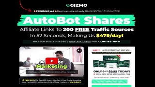Gizmo Review - AutoBot Shares Affiliate Links To 200 FREE Traffic Sources