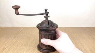 Rusty Antique Coffee Grinder - Impressive Restoration