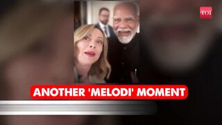 Italy's Meloni Cracks Up PM Modi In Viral Video; #Melodi Fans Go Crazy _ Watch.
