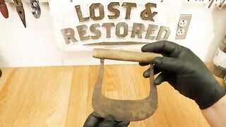 1800's Rusted Food Chopping Blade - Amazing Restoration