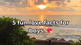 5 fun love facts for boys ???????? #crush #facts #shorts