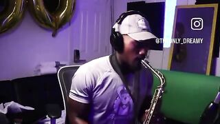 Mr. Ambatukam played a Jazz music with his saxophone
