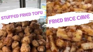Food famous Tofu and Fried Rice Cake 1dollar