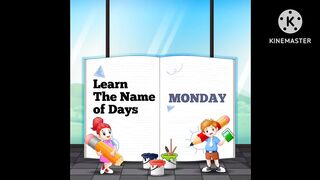 Learn the name of days | kids cartoon video