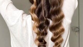 Heatless soft curls hack..