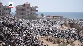 Displaced families in Gaza face growing health risks from exposure to sewage and garbage