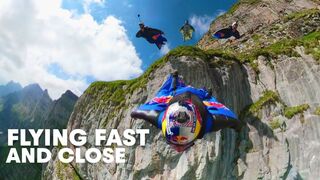Wingsuit Flying Formation in _The Crack_ _ Miles Above