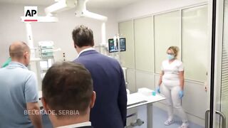 Serbia president visits police officer who was injured in attack at Israel embassy