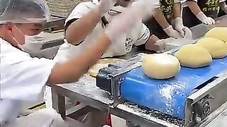 A mooncake production,what are  brushes and Fans used for