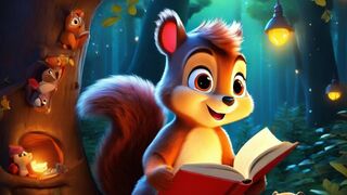 The Enchanted Forest and the Brave Squirrel | moral story | cartoon video