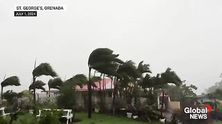 National Hurricane Center Hurricane Beryl makes landfall in Caribbean as powerful Category 4 storm