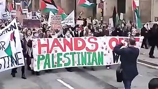Huge Protest Against Israeli Government for Genocide in Palestine